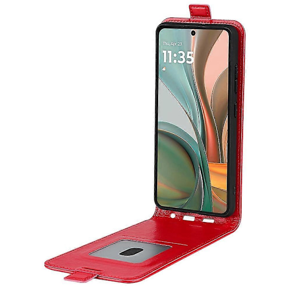 Motorola Moto G75 5G -kotelo korttipaikoilla, pystysuuntainen nahkainen puhelinkotelo Multicolor Style D