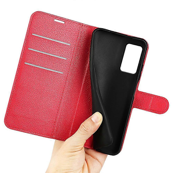 Til Xiaomi Redmi Note 12S 4G Litchi Tekstur Wallet Telefon Cover Stativ PU Læder Etui Multicolor Style D