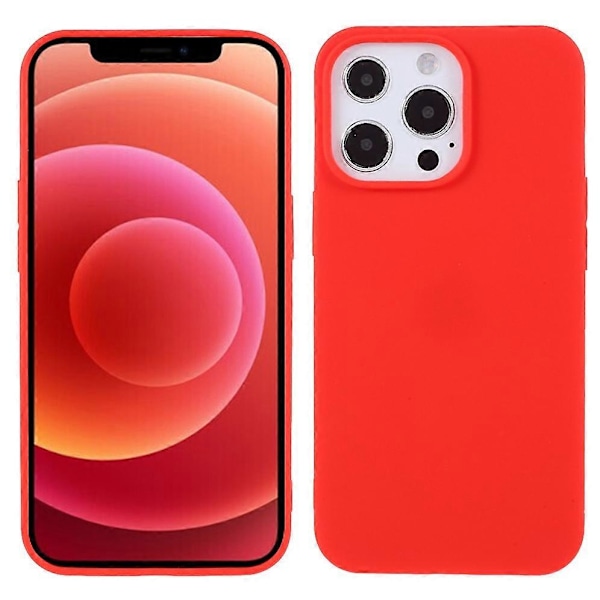 För iPhone 13 Pro 6.1 tum Slim Surface Layer Slät Matt Mjuk Flexibel TPU Skal Multicolor Style C