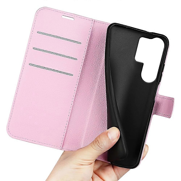 Til Samsung Galaxy S25 Ultra Case Litchi Tekstur Stødsikker Læder Wallet Telefon Cover Multicolor Style B