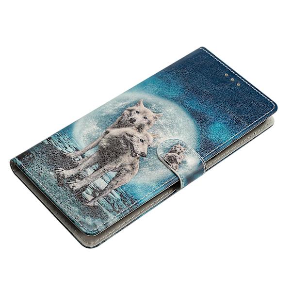 För Oppo A79 5g / A2 5g Färgglad case med kortplats Two Wolves