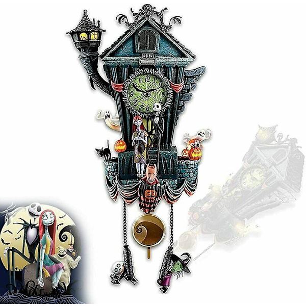 The Nightmare Before Christmas Cuckoo Väggklocka Halloween Väggklocka Dekor Ny