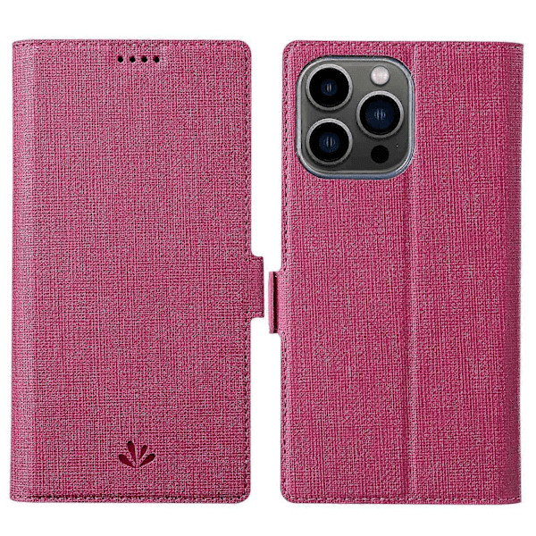 VILI K Series för iPhone 15 Pro Fodral PU Läder Plånbok Ställ Telefonskydd Multicolor Style D