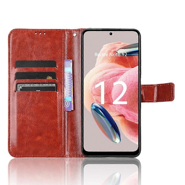 Xiaomi Redmi Note 12 4G Lompakkojalusta PU-nahkakotelo Matkapuhelimen suojus Multicolor Style B