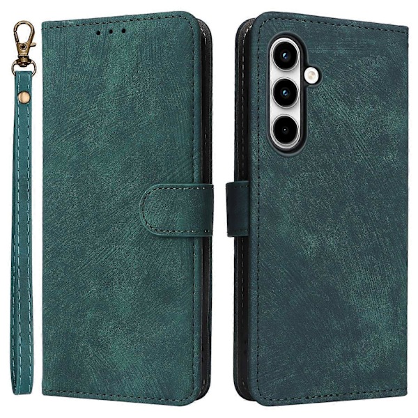 Samsung Galaxy A35 5G Nahkainen Lompakkokotelo RFID-suojauksella - Multicolor Green