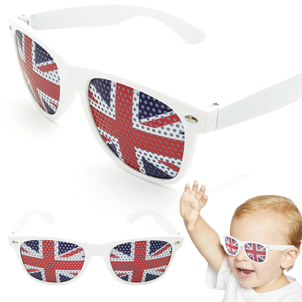 Solglasögon i plast för King Charles Coronation Union Jack Party Dress Up