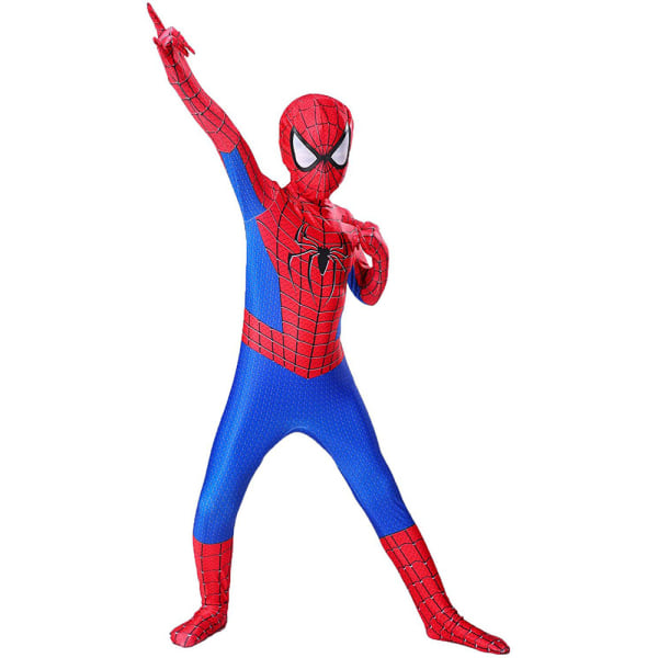 Superhjälte Spiderman Cosplay Jumpsuit kostym för barn Barn 3-4 Years