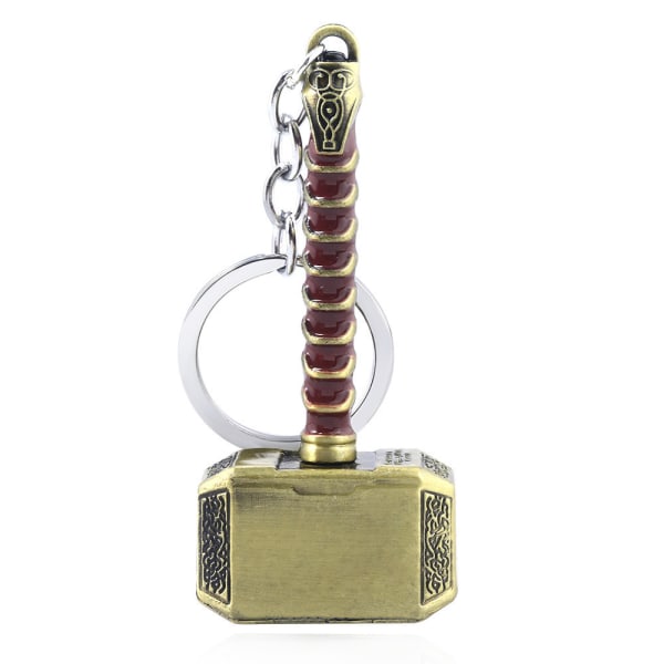 Mjolnir Nyckelring Avengers Thor Hammer Nyckelring Hammer Key Ring D