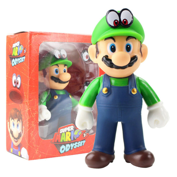 Super Mario Bros Action Figurer Pvc Toy Anime Figur Modell green
