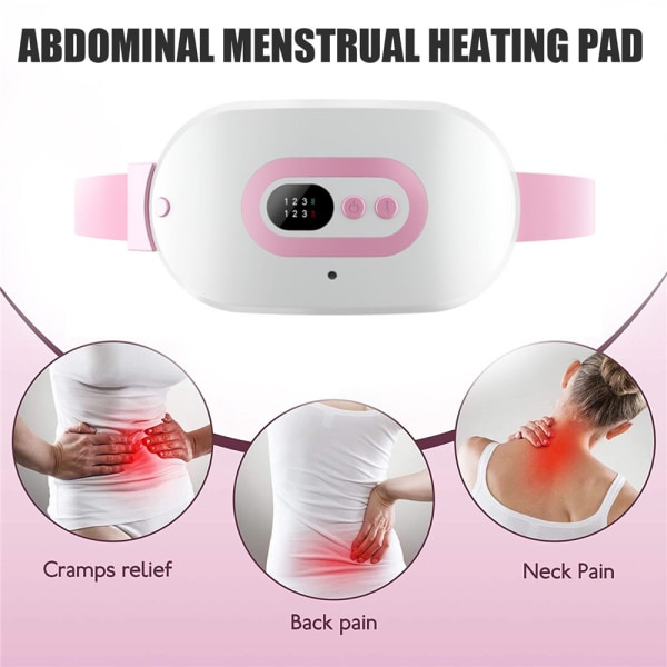 Uppvärmning Menstruation Heat Pad Bälte Period Smärtlindring USB Electric