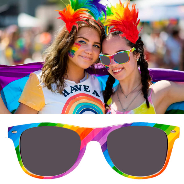 Vintage unisex regnbågssolglasögon polariserade solglasögon utomhus UV400 glasögon