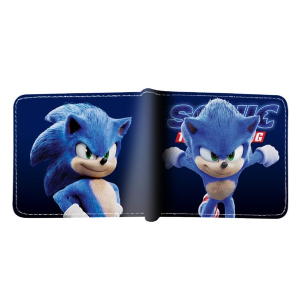 Sonic The Hedgehog Wallet Cartoon Kreditkortsfodral Case Plånbok C