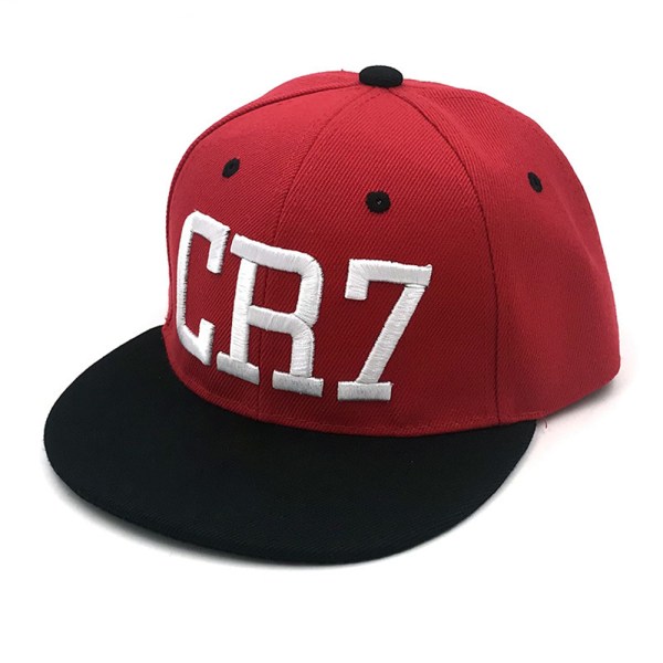 Barn R·onaldo CR7 Cap Messi Neymar Hip Hop Snapback Hat Trucker Cap Red-A