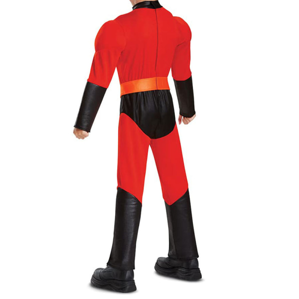 The Incredibles Mens Incredible Cosplay Costume Bodysuit Jumpsuit Fancy Dress Up 160cm