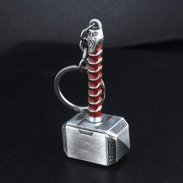 Mjolnir Nyckelring Avengers Thor Hammer Nyckelring Hammer Key Ring A