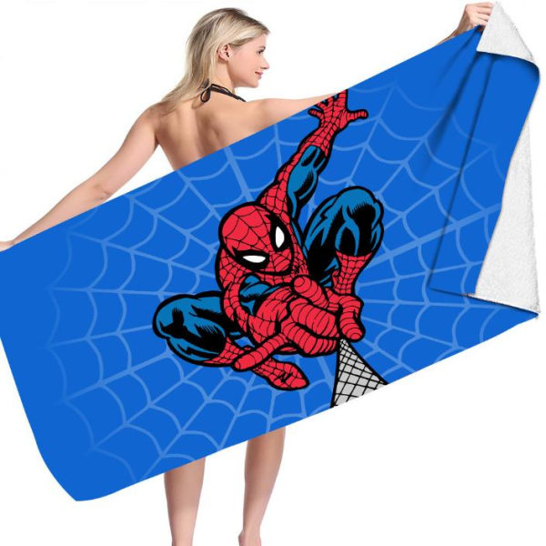 Marvel Spiderman wimming Handduk Bath Beach Resecamping för vuxna barn C 70*150cm