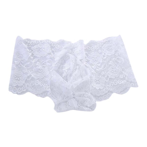 Spetstrosa för män G-String Trosor Trosor Underkläder Underkläder white 2XL