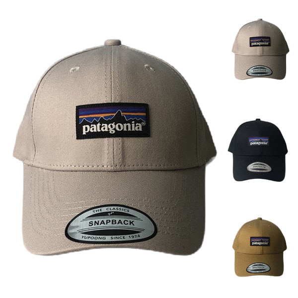 Unisex Patagonia Classic Snapback Baseballkeps Trucker Sport Casual Sommarhatt Khaki