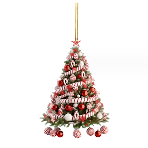 Christmas Candy Cane hängande hängande julgrandekorationer #2