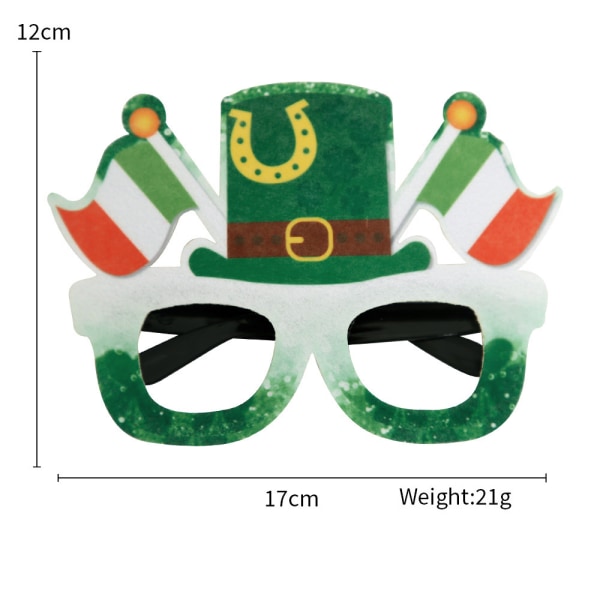 St. Patrick's Day Leprechaun Glasögon Irländsk Day Party Gift G