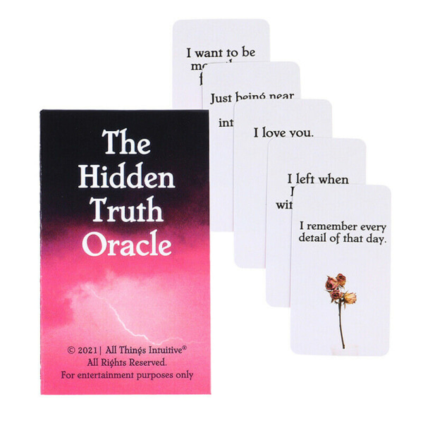 The Hidden Truth Oracle Cards Party Tarot Card Board Game