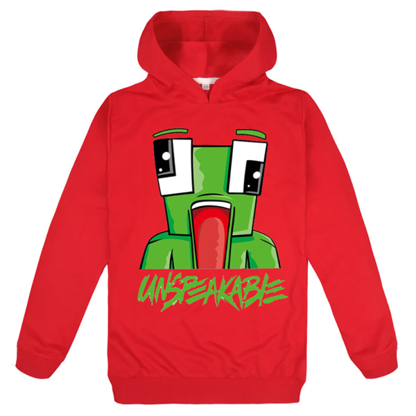 Kids Boy OFÖRLIGT Hoodie Sweatshirt Pullover Långärmad Topp Red 150cm