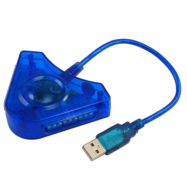 Dual PS1/2 Plasation 2 till PC USB Game Controller Adapter Prop