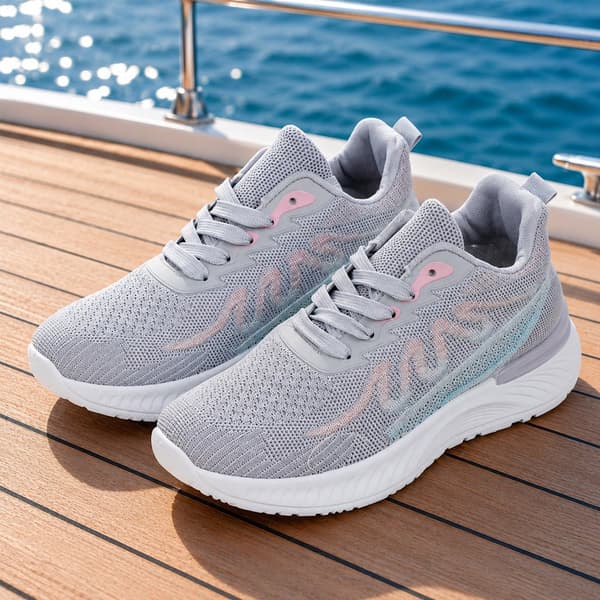 Sneakers til kvinner – lette og pustende til hverdag og trening Grå