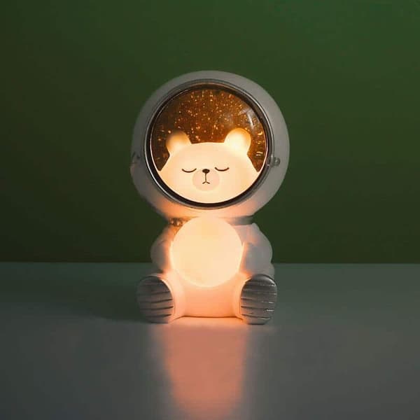 Astronaut, LED-nattlys med dyr Warm white