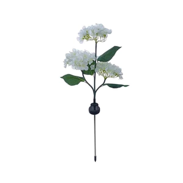 Solcelle-hortensia havelamper Rosa