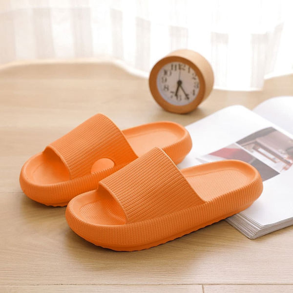 Tofflor - Stilfulla &amp; Mjuka för Dam/Herr - flera färger (känd som Happy Flops) Beige 34/35