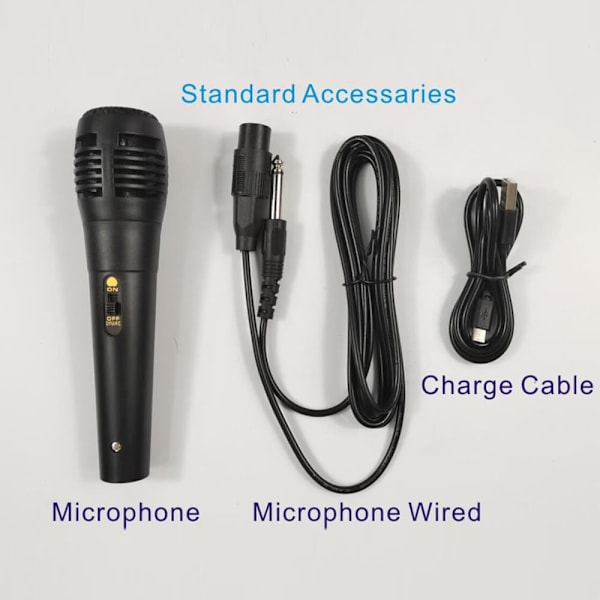 Soundbox 8" - LED-ljus och mikrofon
