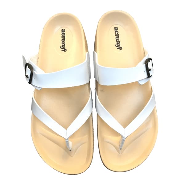 Sandaler Aerosoft Soft Unisex - hvid eller sort White Vit str. EU 40