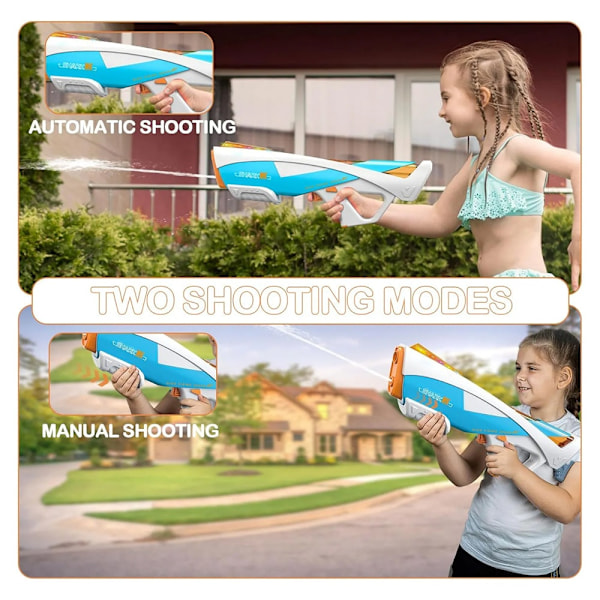 Elektrisk Vattenpistol – SHARK MK – Automatisk Action med Stil Grå