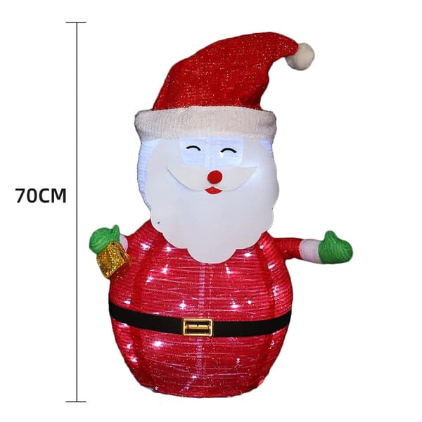 Tomtenisse 70 cm hög - Hopfällbar med timer -