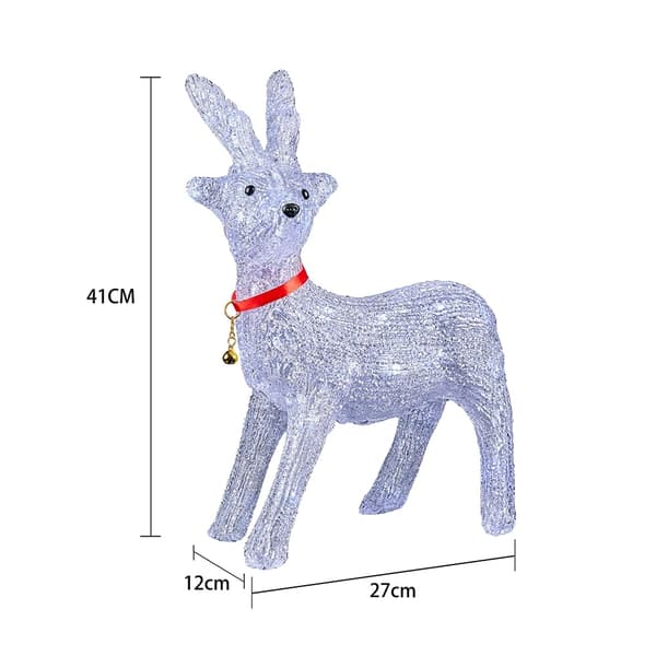 Ren Akryl - höjd 41 cm med LED-belysning