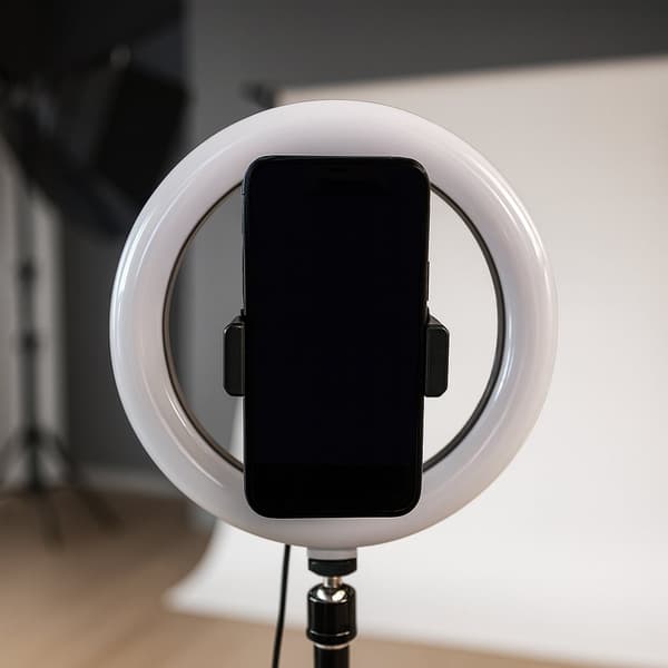Ring light - 3 lysindstillinger - QX-260 Silver 180 cm.
