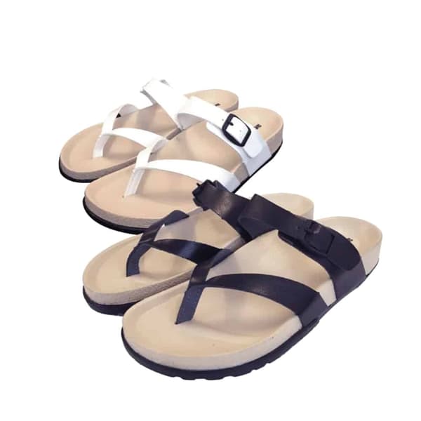 Sandaler Aerosoft Soft Unisex - hvid eller sort White Vit str. 36