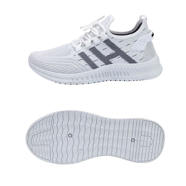 Løbesko/Sneakers til mænd, åndbare og stødabsorberende White EU 45 / Vit