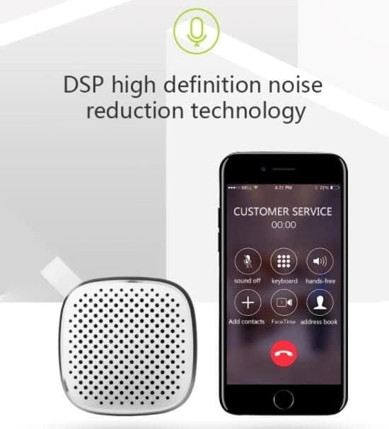 Bærbar minihøyttaler m/bluetooth og hempe - OneDer V11 –