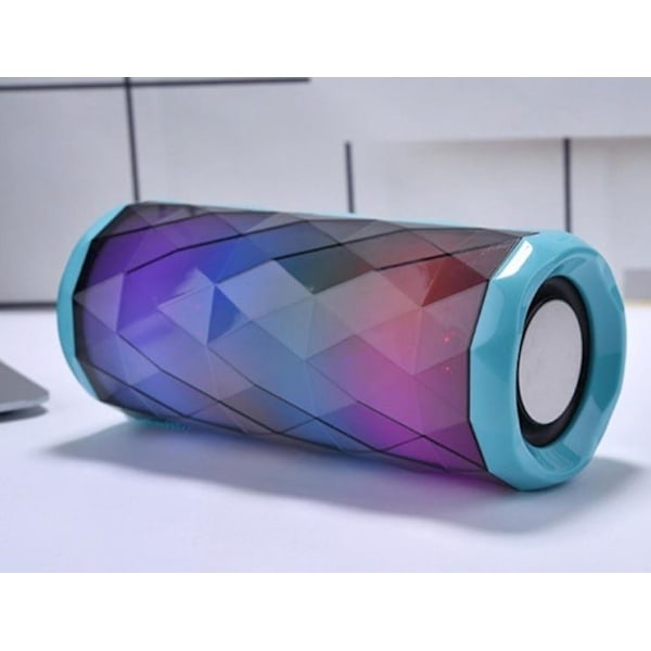 Bluetooth-högtalare 5W med coola LED-ljuseffekter och dubbel bas grå