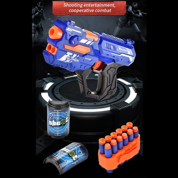 Soft Bullet "Super Shoot" - 4 olika, supercoola pistoler - 9002A-3