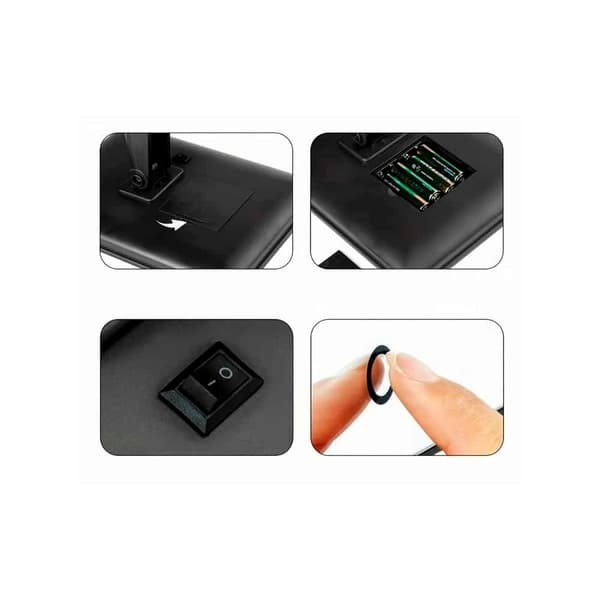 Make-Up Spejl m/LED lys og Touch Screen (flere farver) White