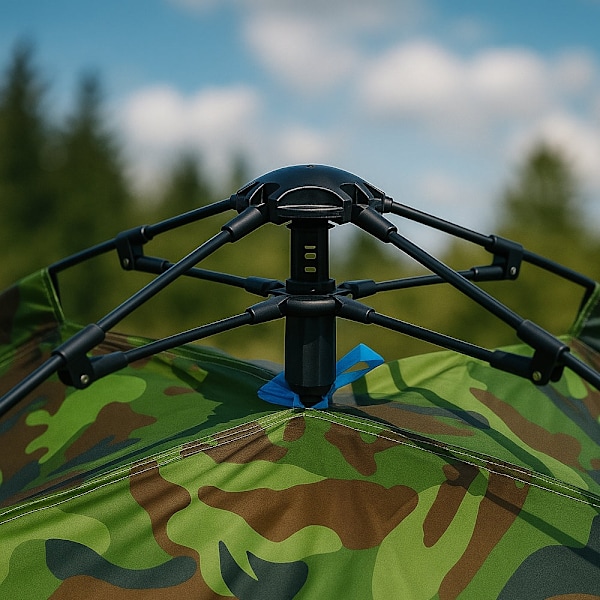 Quick-Up Camouflagetält för 3–8 personer Green Quick-Up Camouflagetält för 3–8 pers
