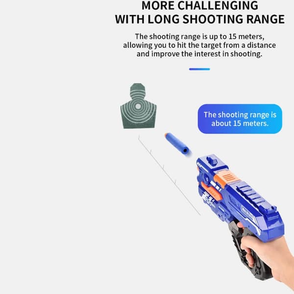 Soft Bullet "Super Shoot" - 4 olika, supercoola pistoler - 9002A-3