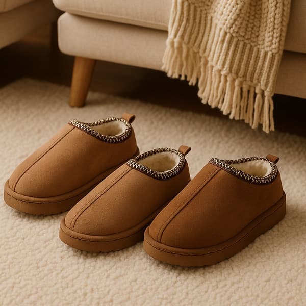Hjemmesko – bløde, varme & luksuriøse (Brun & Beige) Brun