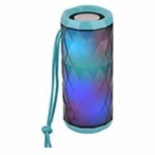 Bluetooth-högtalare 5W med coola LED-ljuseffekter och dubbel bas Blå