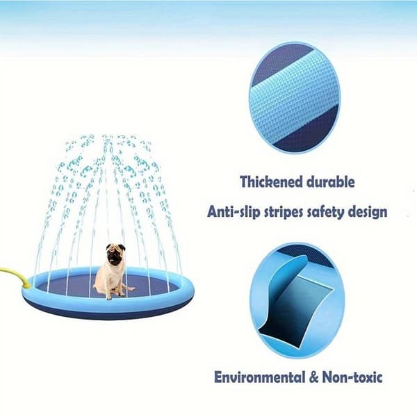 Hundepool med vandsprinkler 100 cm