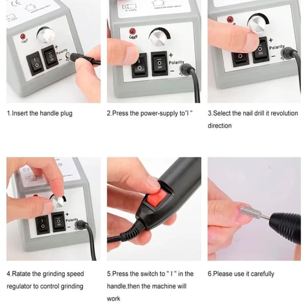 Professionell Elektrisk Nagelfil
