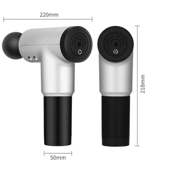 Massagepistol för ömma muskler Silver